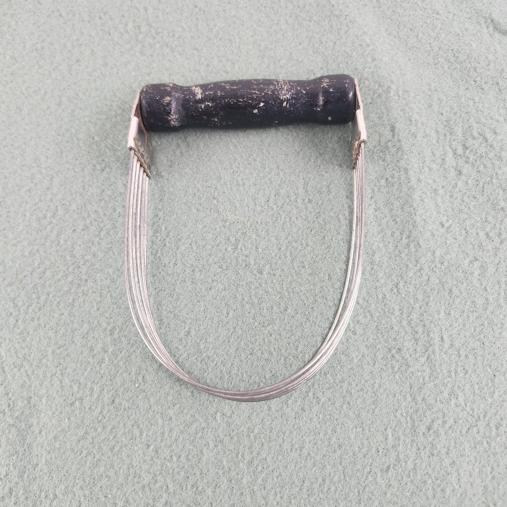 Vintage Androck Wire Pastry Blender Pie Dough Cutter Black Wooden Handle USA